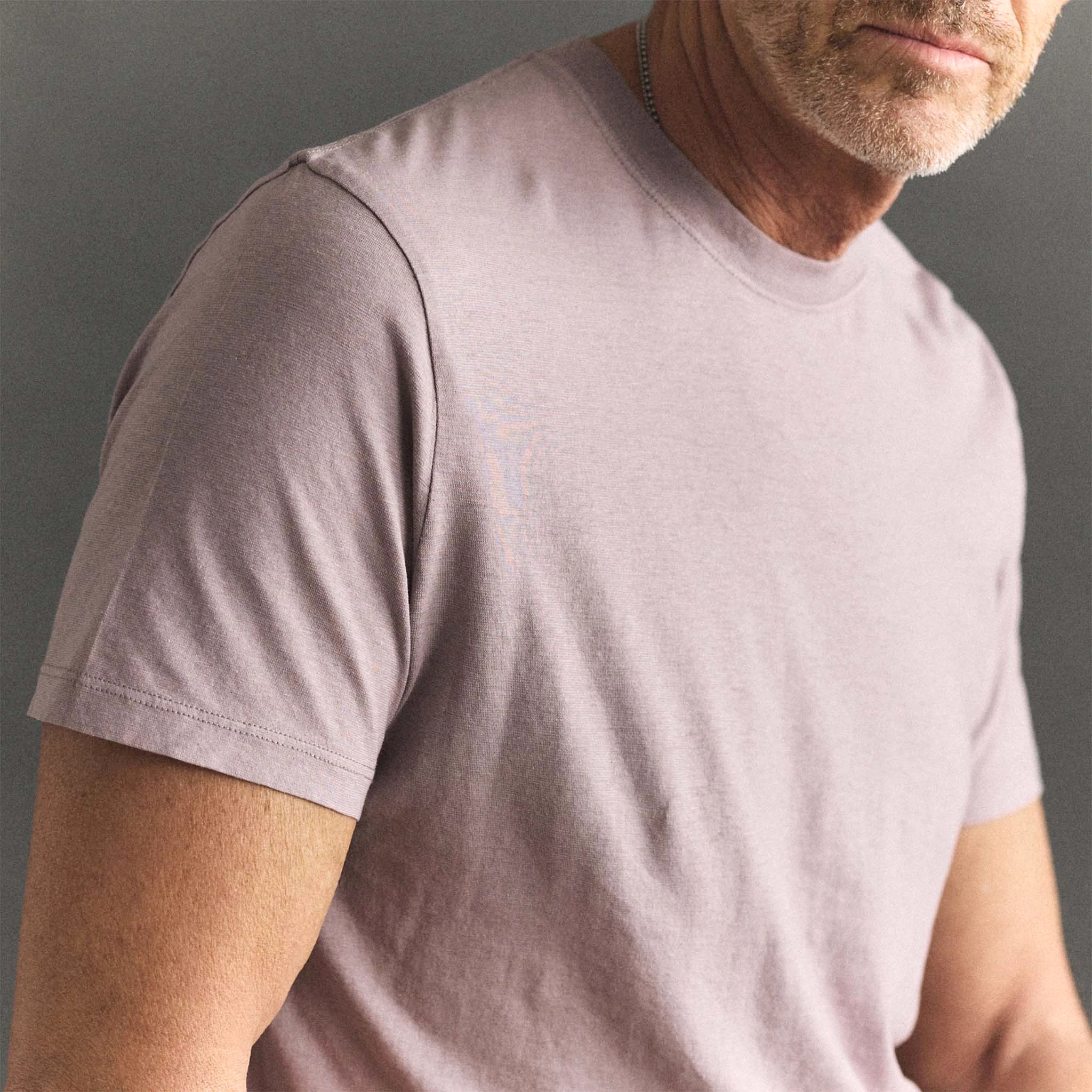 The Cotton Hemp Tee in Poppy Seed