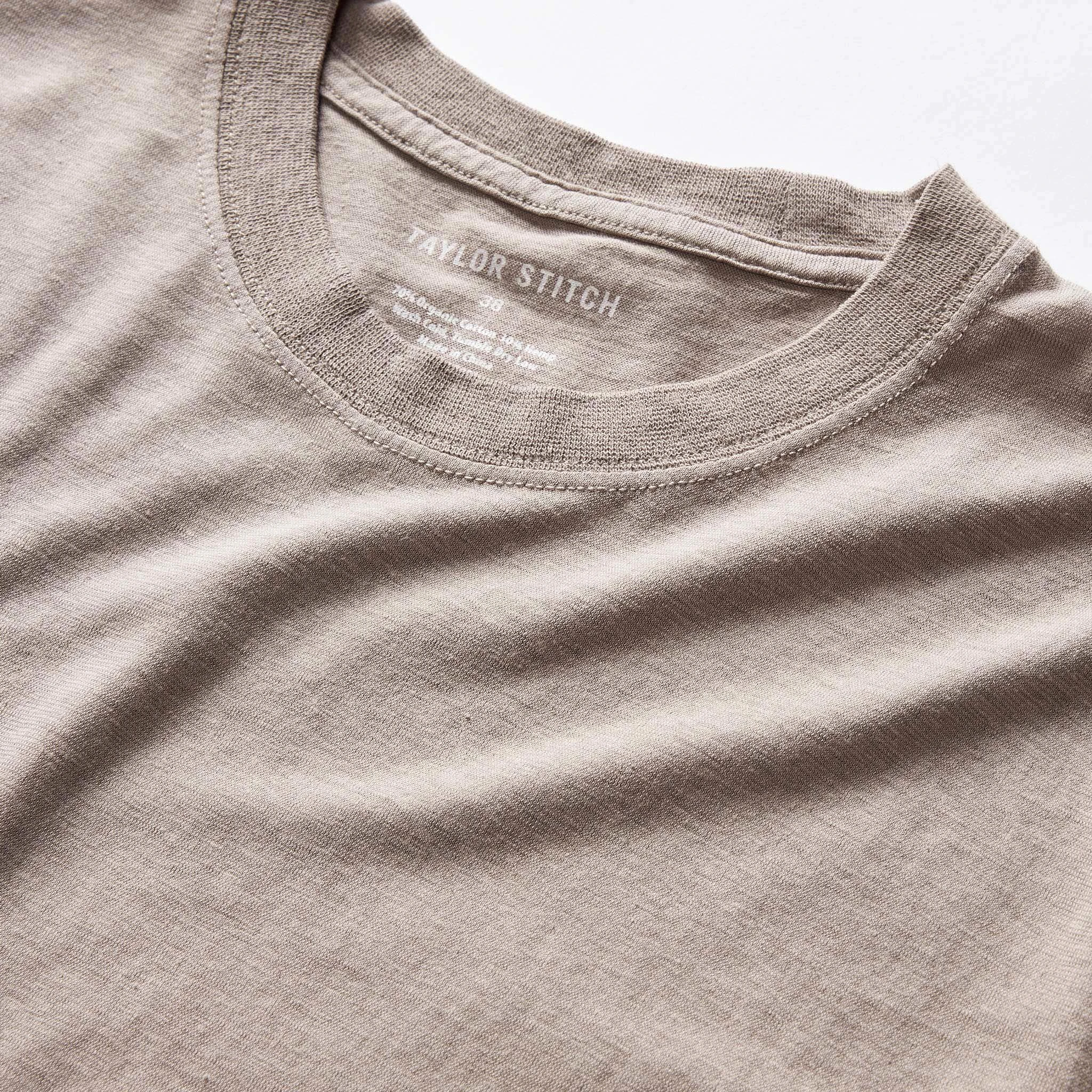 The Cotton Hemp Tee in Steeple Grey