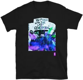 THE LAST GENERATION-COTTON CANDY BLAST Short-Sleeve Unisex Black T-Shirt