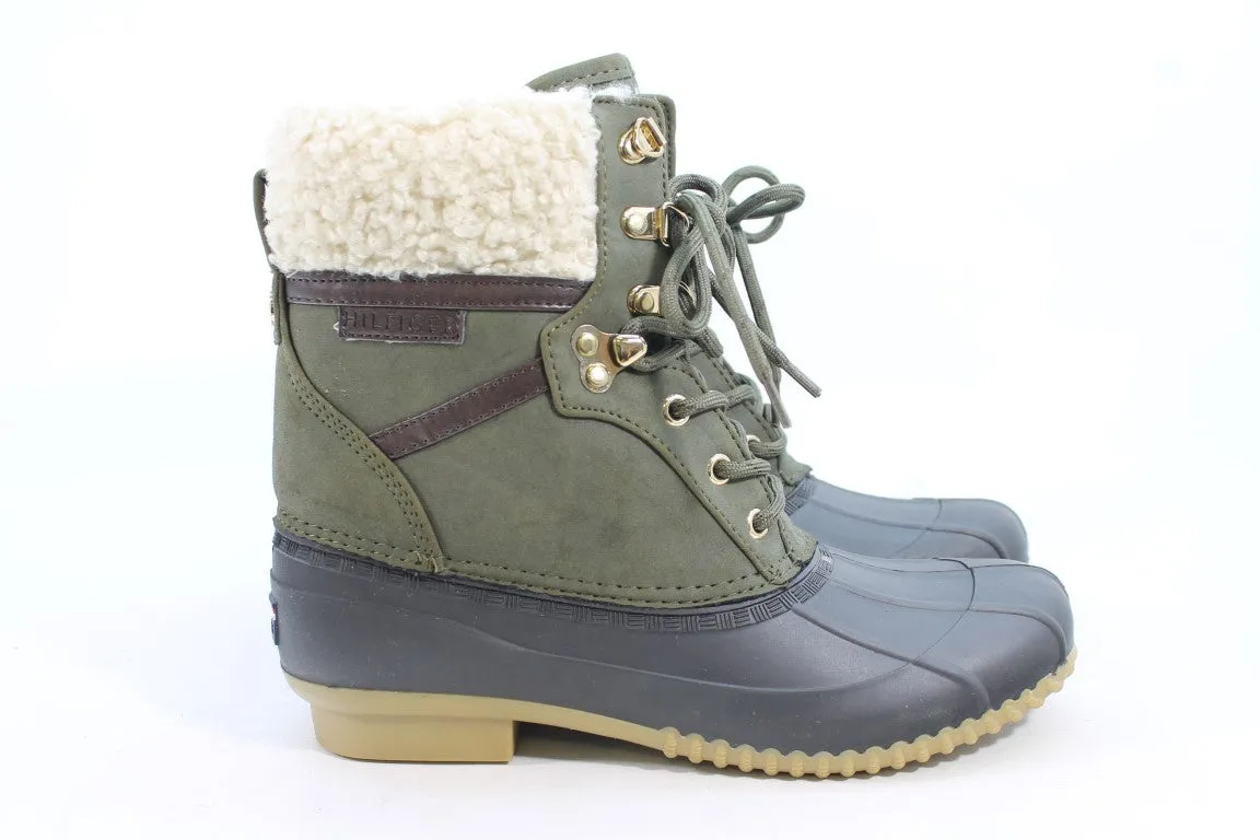 Tommy Hilfiger Rian Women's Brown/Green Boots 8M(ZAP19294)