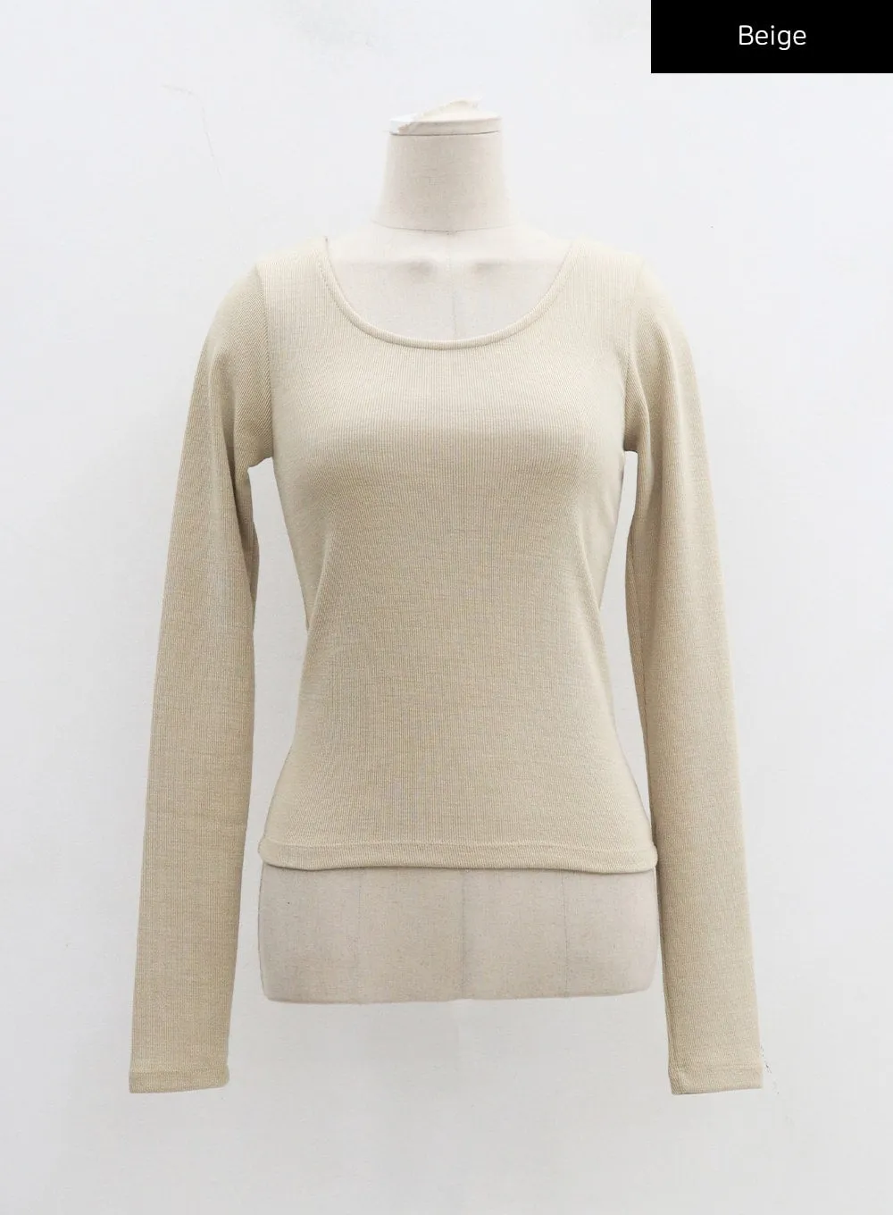 U-Neck Long Sleeve Top CD27