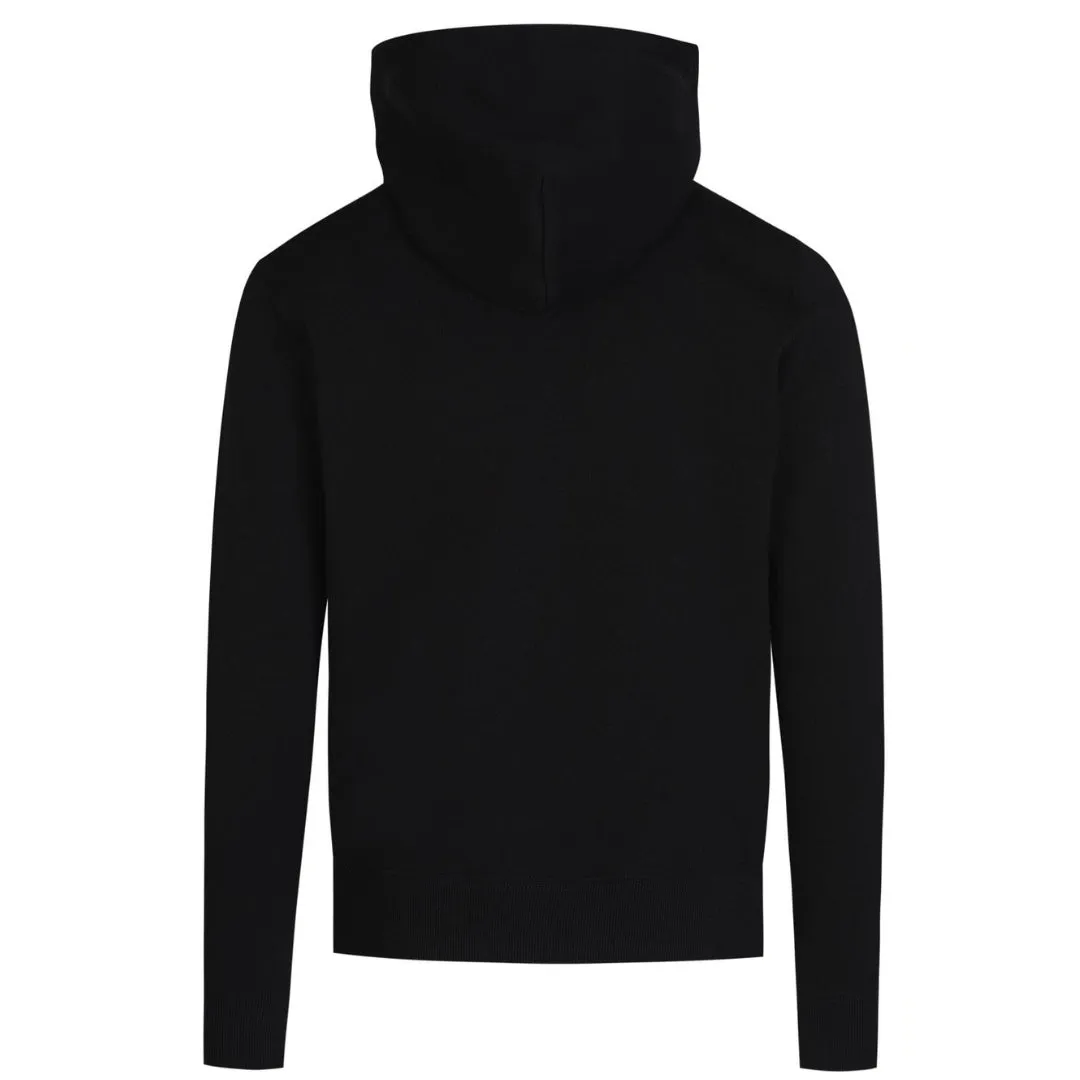 Valentino Embossed Logo Black Hoodie