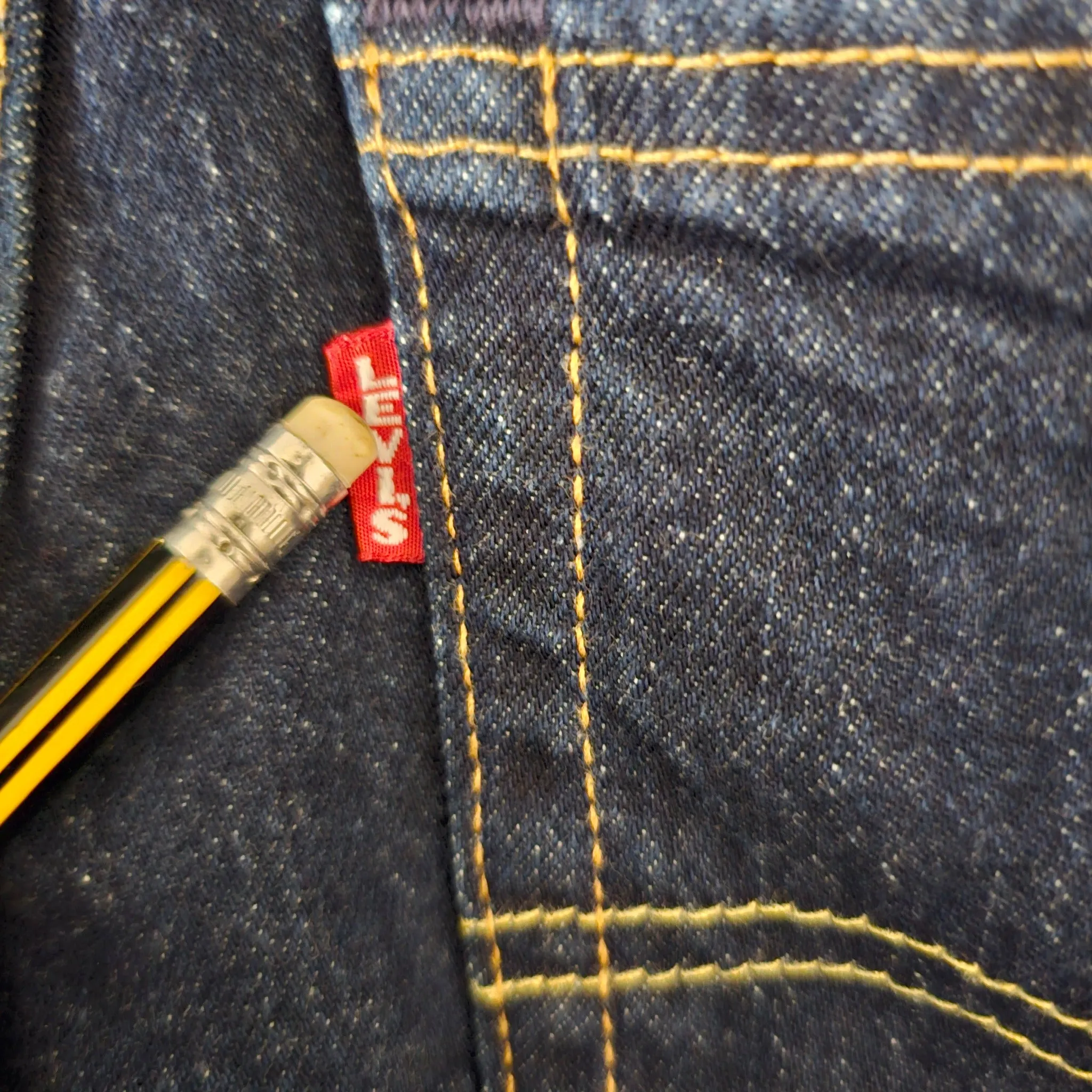 Vintage Big E Levi's 511 blue jeans