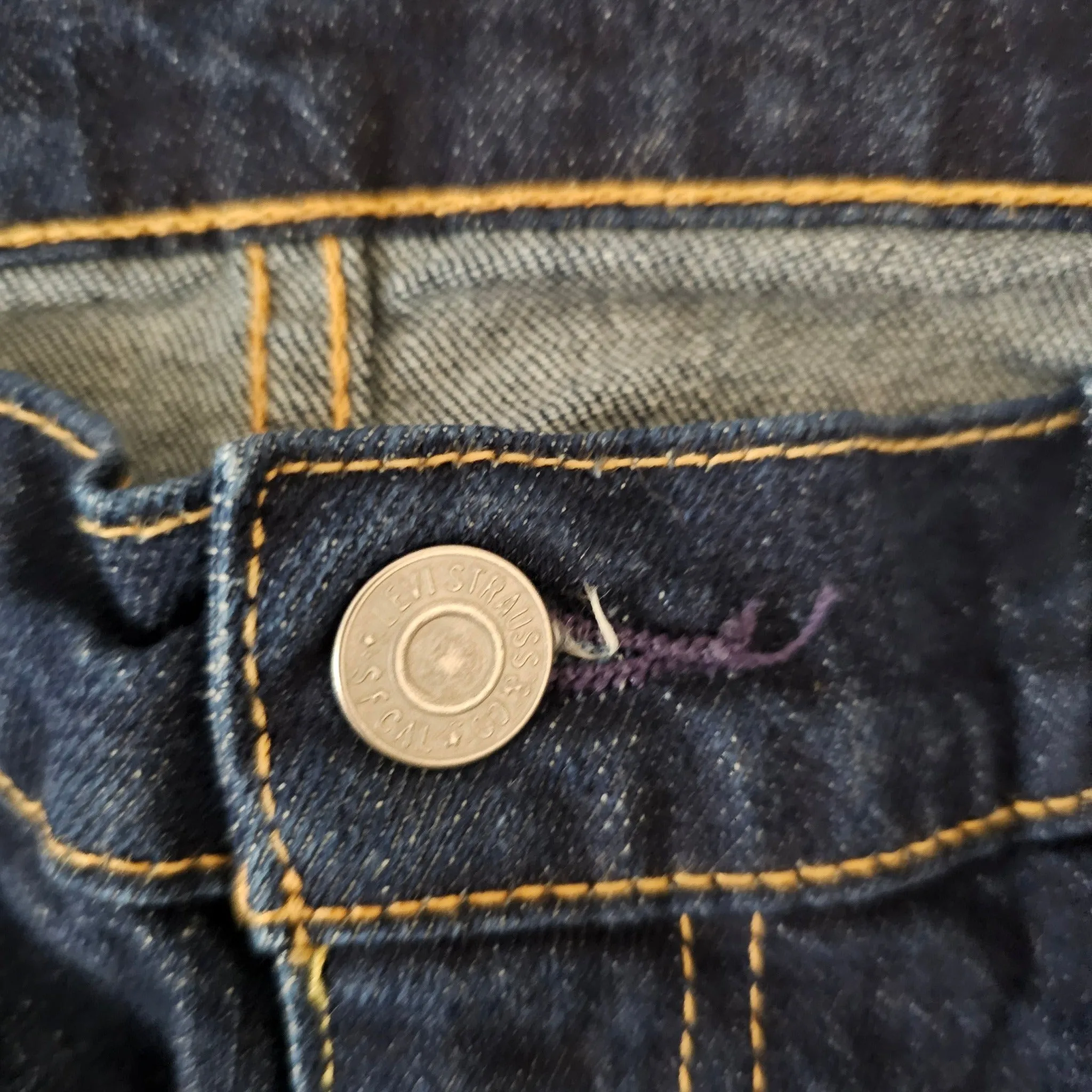 Vintage Big E Levi's 511 blue jeans