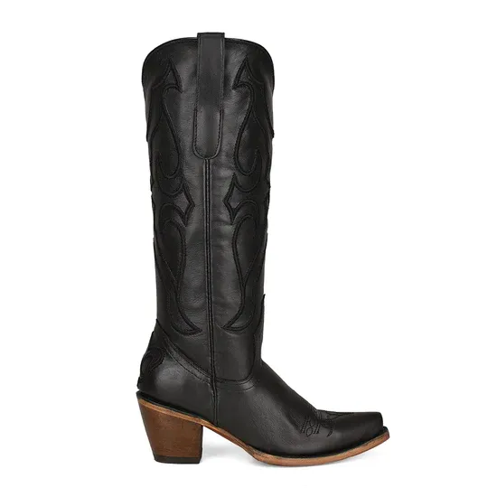 Women's Corral Tall Black Western Boot #Z5075