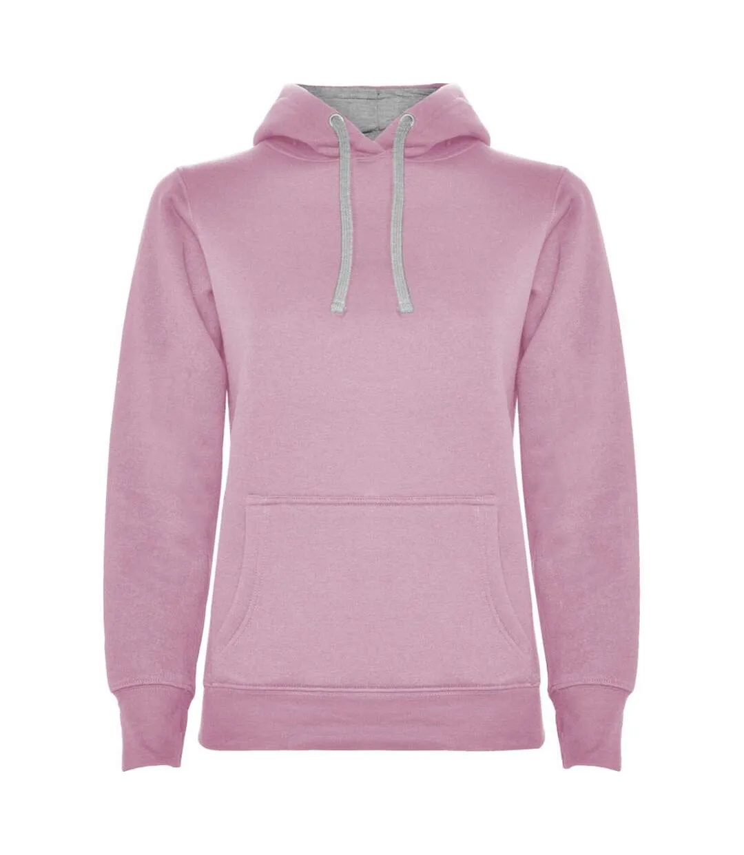 Womens/ladies urban hoodie light pink/grey marl Roly