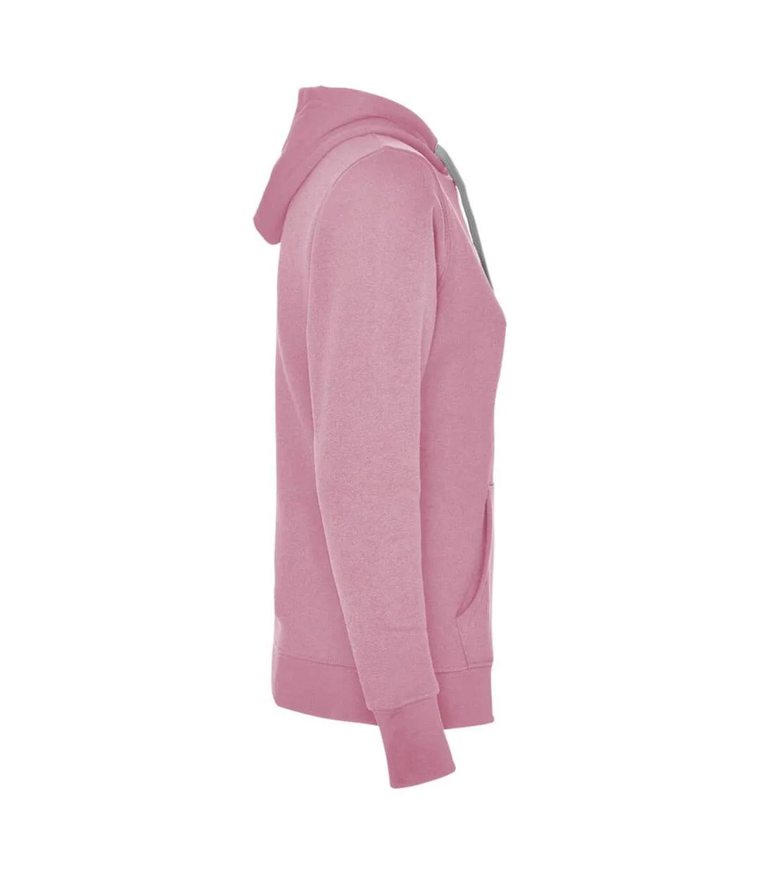 Womens/ladies urban hoodie light pink/grey marl Roly