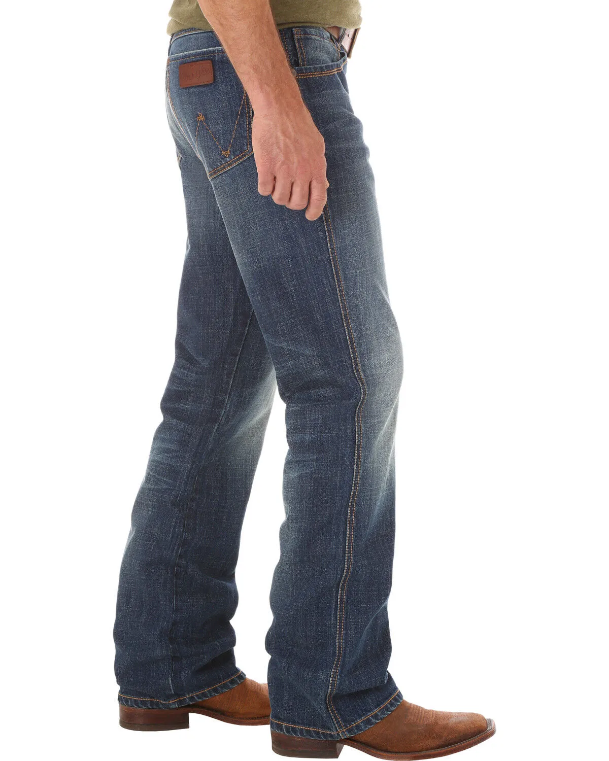 Wrangler Retro Men's Relaxed Fit Dark Wash Boot Cut Jeans - Big and Tall