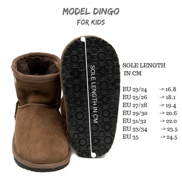 Zeazoo Dingo Kids Sheepskin Barefoot Boot